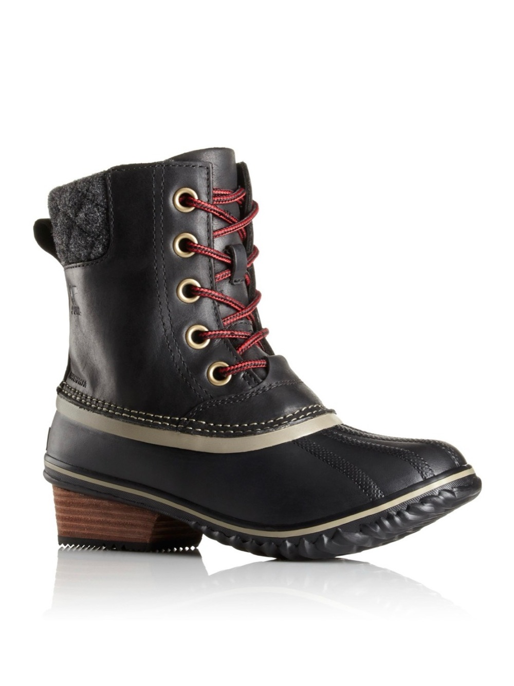 Sorel Women’s Black Slimpack II Waterproof Lace-Up Ankle Boot Size 7.5